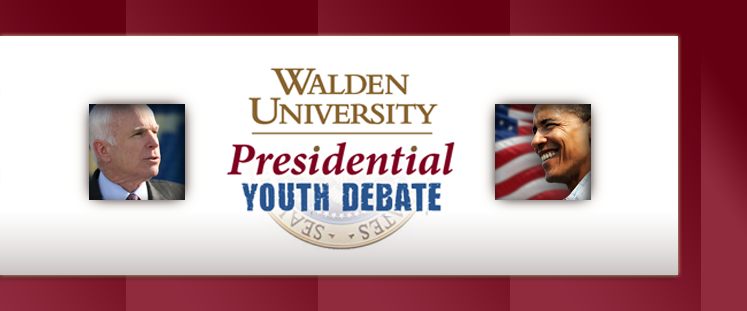 Walden University Presidential Youth Debate